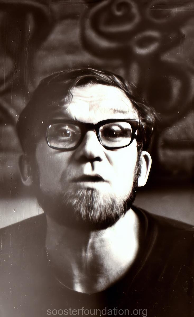 Юло Соостер в мастерской. 1960-е