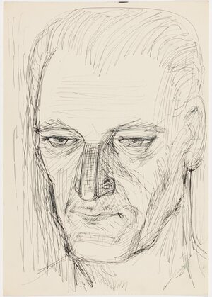Andrei Solovei. 1950. aastad Tušš, paber 27 x 19 cm