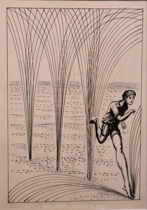 A. Lvov "Bulvar Tselakantus". 1967 Illustratsioonikavand justustusele