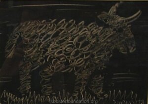 A Sheep. 1959 Mixed media on paper 18 x 25 cm