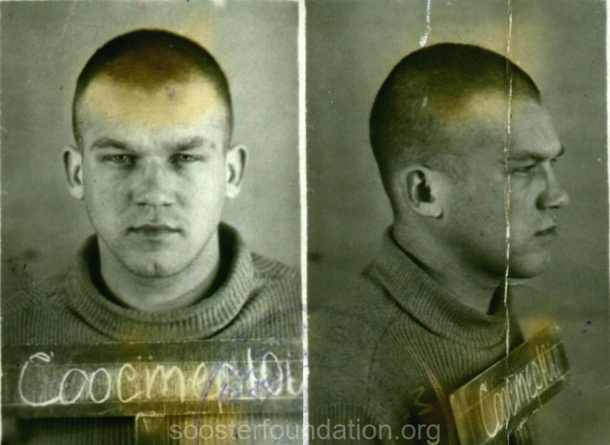 Заключенный Юло Соостер. Фотография из личного дела. 1950