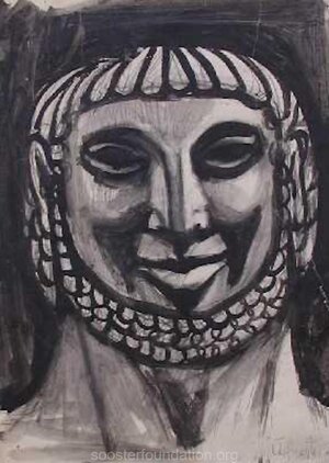 Odysseus. 1958 Felt-tip pens, ink on paper 38.5 x 28.5 cm