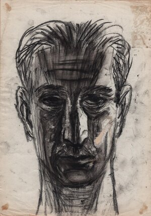 Andrei Solovei pliiatsiportree. Karlag. 1953–1956