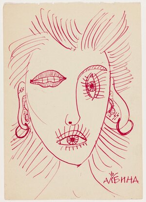 Albina. Värviline tušš. 1950 20,5 x 14,3 cm