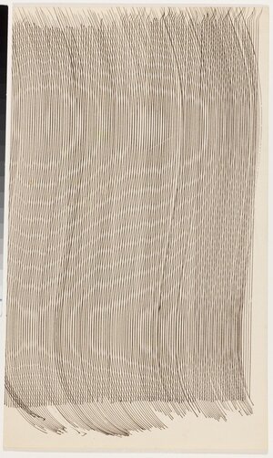 Optical Motif. Presumably the end of the 1950s Ink, paper 27.5 x 20 cm