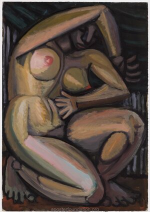 Akt. 1958-1959 Õli, papp 49 x 34 cm