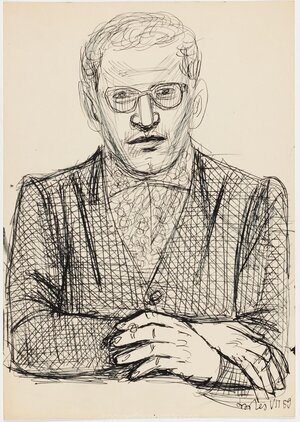Juri Sobolev. Juuli 1958. Tušš, paber 27 × 19 cm