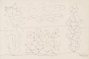 Junipers by the Sea. 1959 Ink on paper 19 x 27 cm