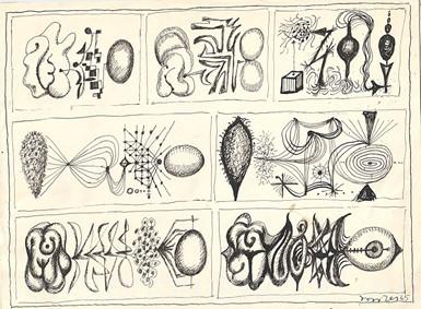 Ülo Sooster. Vormid. 1965. Tušš. Soosteri perekonna kogu