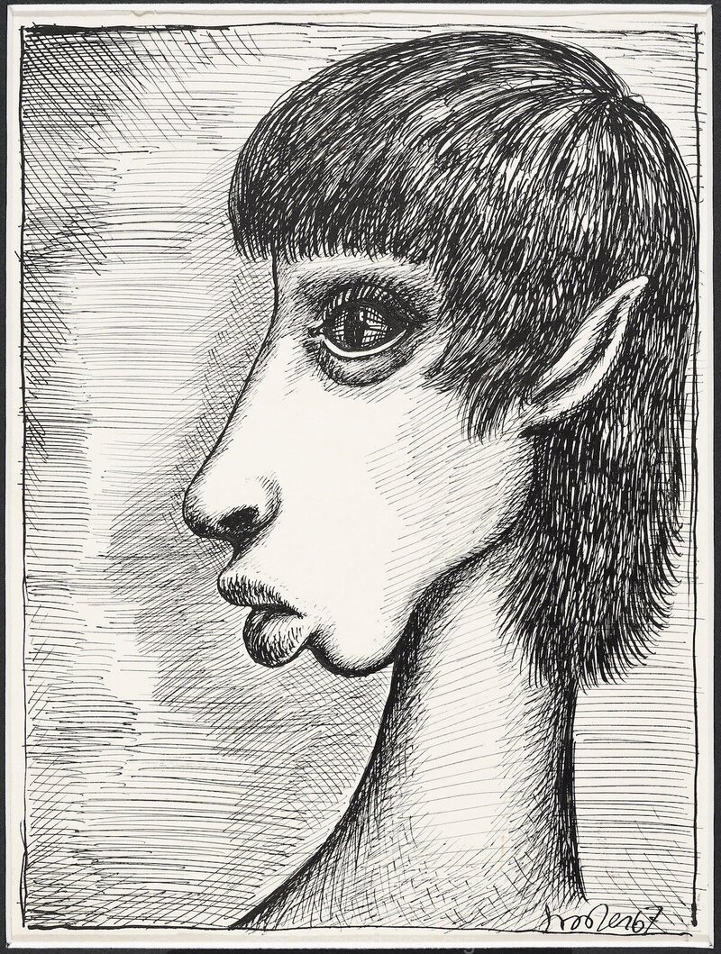 Pea. 1967. Tušš, paber 18,9 × 14 cm