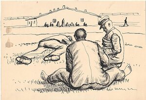 Vangid. 1959 Tušš, paber 13,5 x 19 cm