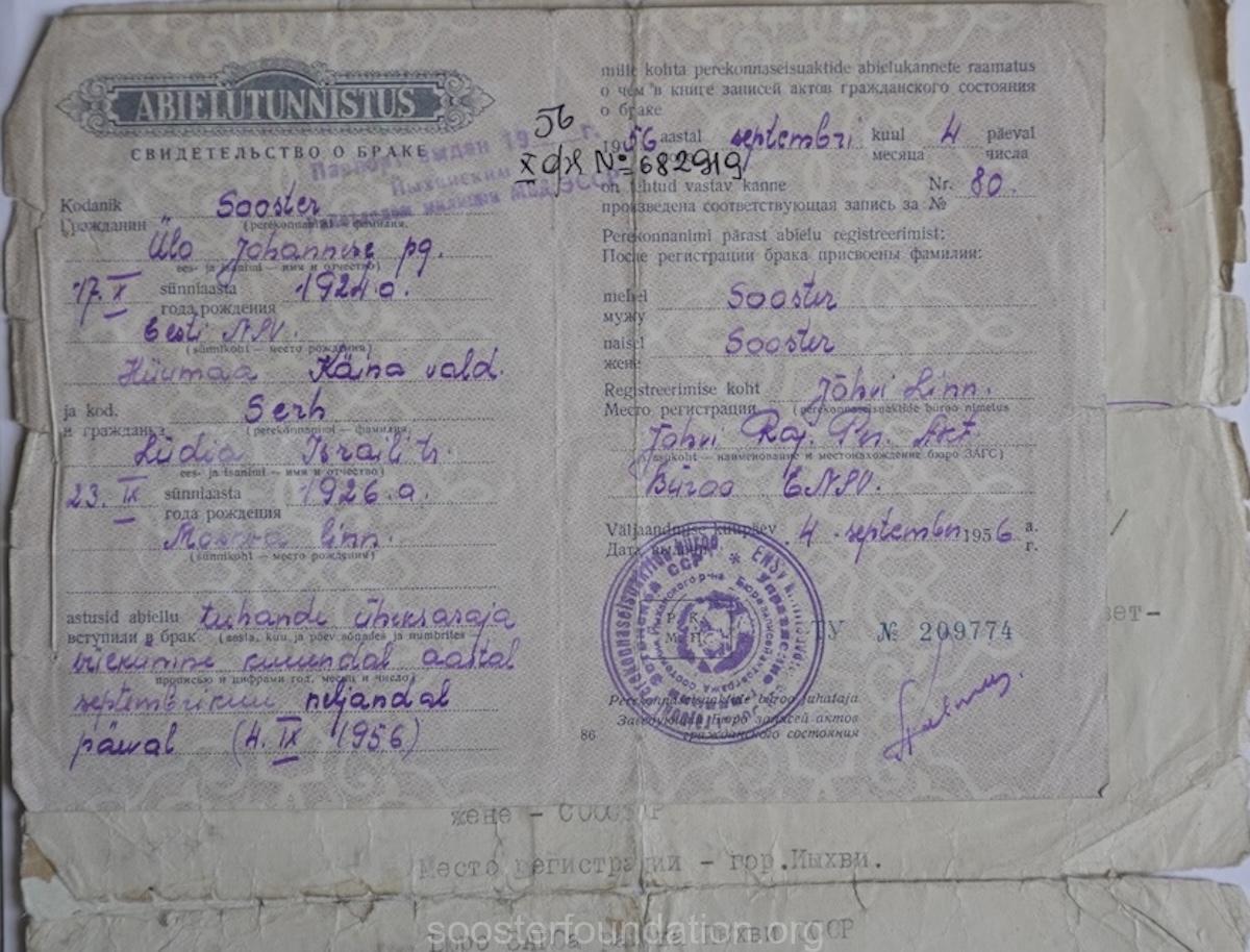 Свидетельство о браке
