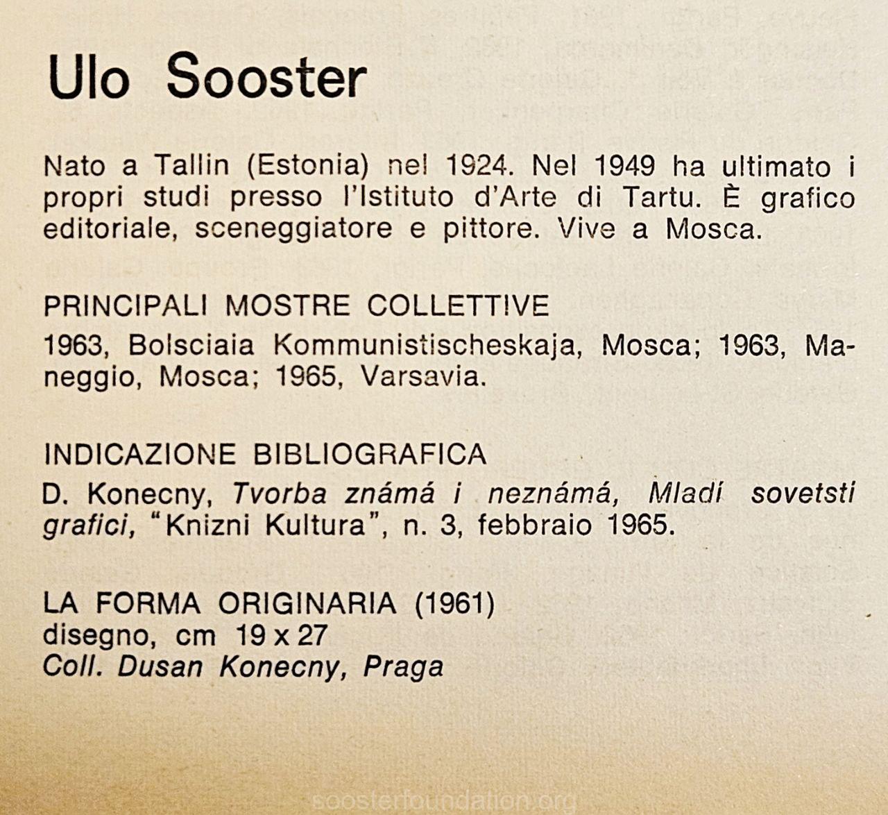 From the exhibition catalogue "Alternative attuali 2"