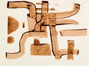 Abstraktsioon. 1959-60 Tušš, paber 20,2 x 27,2 cm